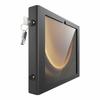 Enceinte sécurisée - compulocks - galaxy tab s9+/s9fe+ - métal noir - accès rapide - caméras exposées