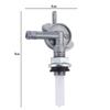 Sliver Gas Tank Fuel Switch Faucet Gasoline Switchs Shut Off Valve Pump Tap Petcock For Gasoline Generator Engine Oil Tank