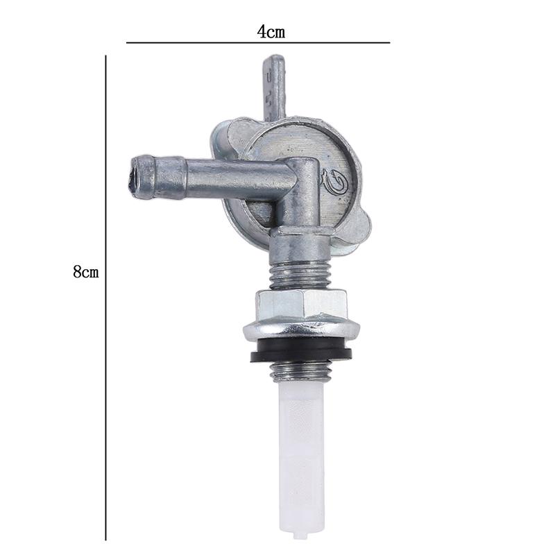 Sliver Gas Tank Fuel Switch Faucet Gasoline Switchs Shut Off Valve Pump Tap Petcock For Gasoline Generator Engine Oil Tank