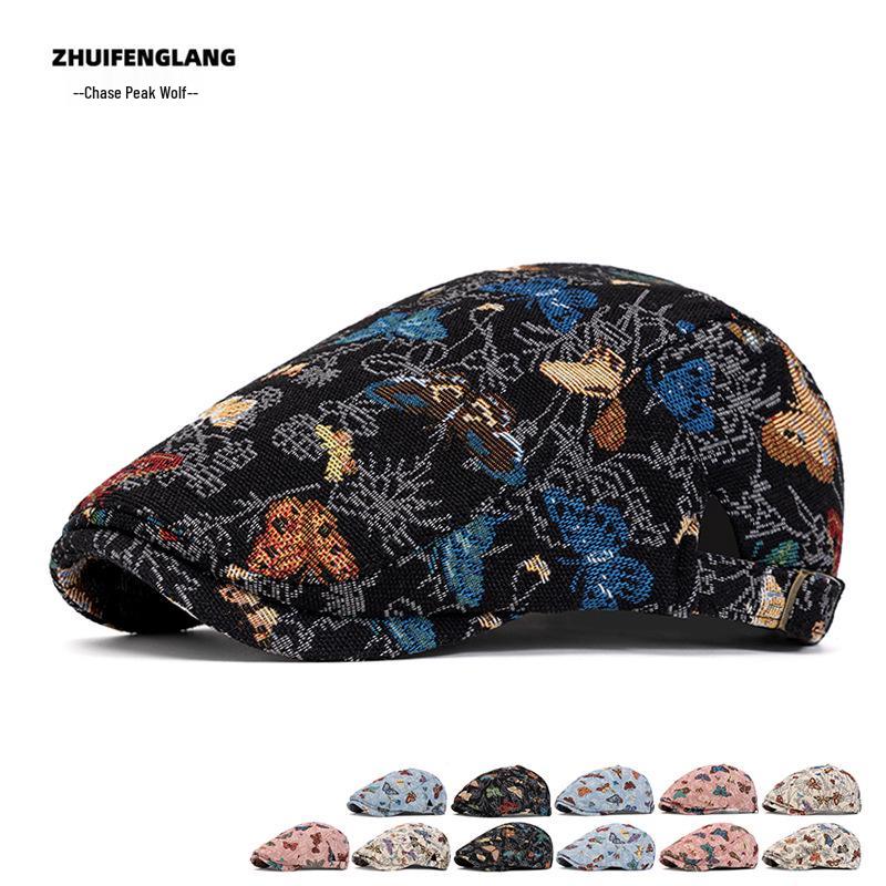 Men's and Women's Spring/Summer Fashion Cap: Versatile Duckbill, Flat Cap, Newsboy, and Beret Hat Styles