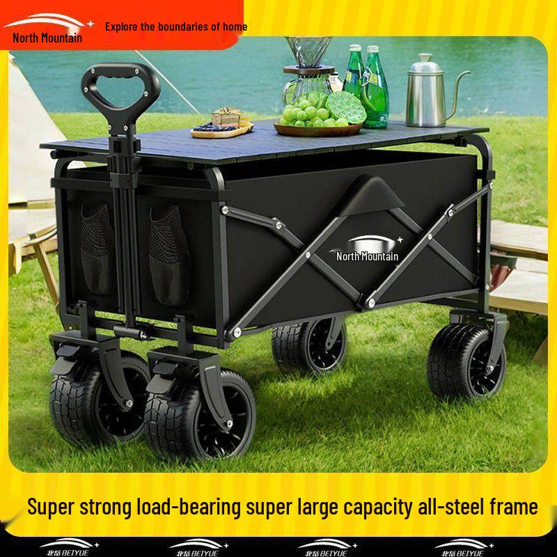 Faltbarer Outdoor-Camping-Handwagen und Picknick-Trolley