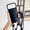 Phone Case for IPhone 17 Air 16E 15 14 Plus 13 12 11 Pro 17 Pro Max Crossbody Necklace Strap Lanyard Candy Color Silicone Cover