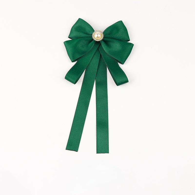 Handmade Bowknot Brooch Fabric Bow Tie British Style Female Shirt Collar Pins Fashion Jewelry Brooches For Women Accessories