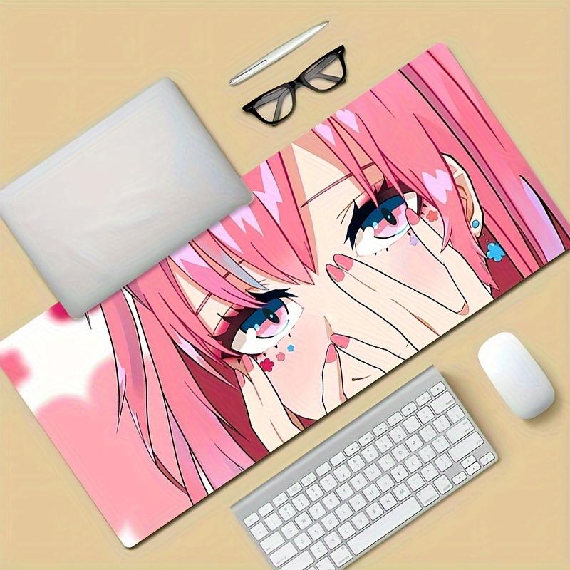 XXL Cartoon Big Eyed Girl Mouse Pad E-Sports Desk mat Gaming Office Keyboard Mat Non-Slip Computer Desk Pad MousePad Accessories
