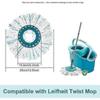 Conjunto de conforto contendo duas cabeças de esfregão de reposição para o Leifheit Clean Disc Mop Ergo