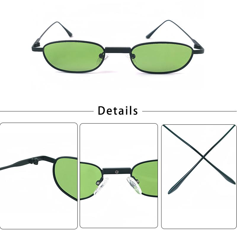 HBK New Retro Polarized Sunglasses Men Small Frame Tac Lenses Punk Sun Glasses Women Fishing Outdoor Party Eyeglasses