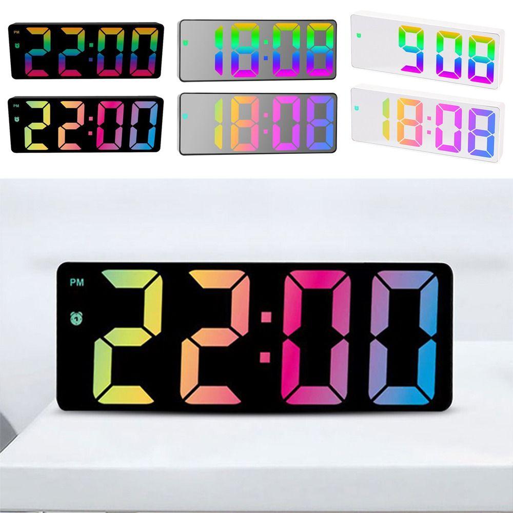 

Nightlight Backlight Temperature Calendar Electronic Clock Alarm Clock Large Number LED Digital 6
