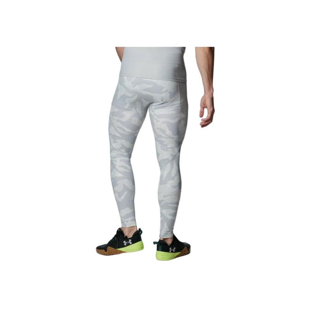 Under Armour Animal Print Logo Elastic Slim Fit Leggings Men bottoms Light-Gray 1384788-011