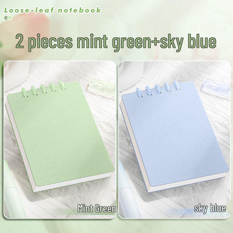 A7 Przezroczysty Minimalistyczny Notatnik Kieszonkowy na Słownictwo - Linia Pozioma, Przenośny i W Podróży