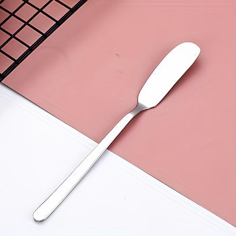 2pcs Butter Knife, Stainless Steel Butter Knife, Household Cheese Knife, Chocolate Knife, Cheese Butter Knife, Jam Knife