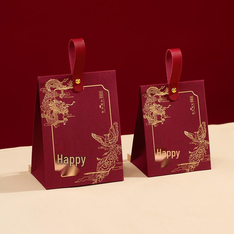 2025 Elegant Wedding Candy Gift Box – High-End Handheld Packaging