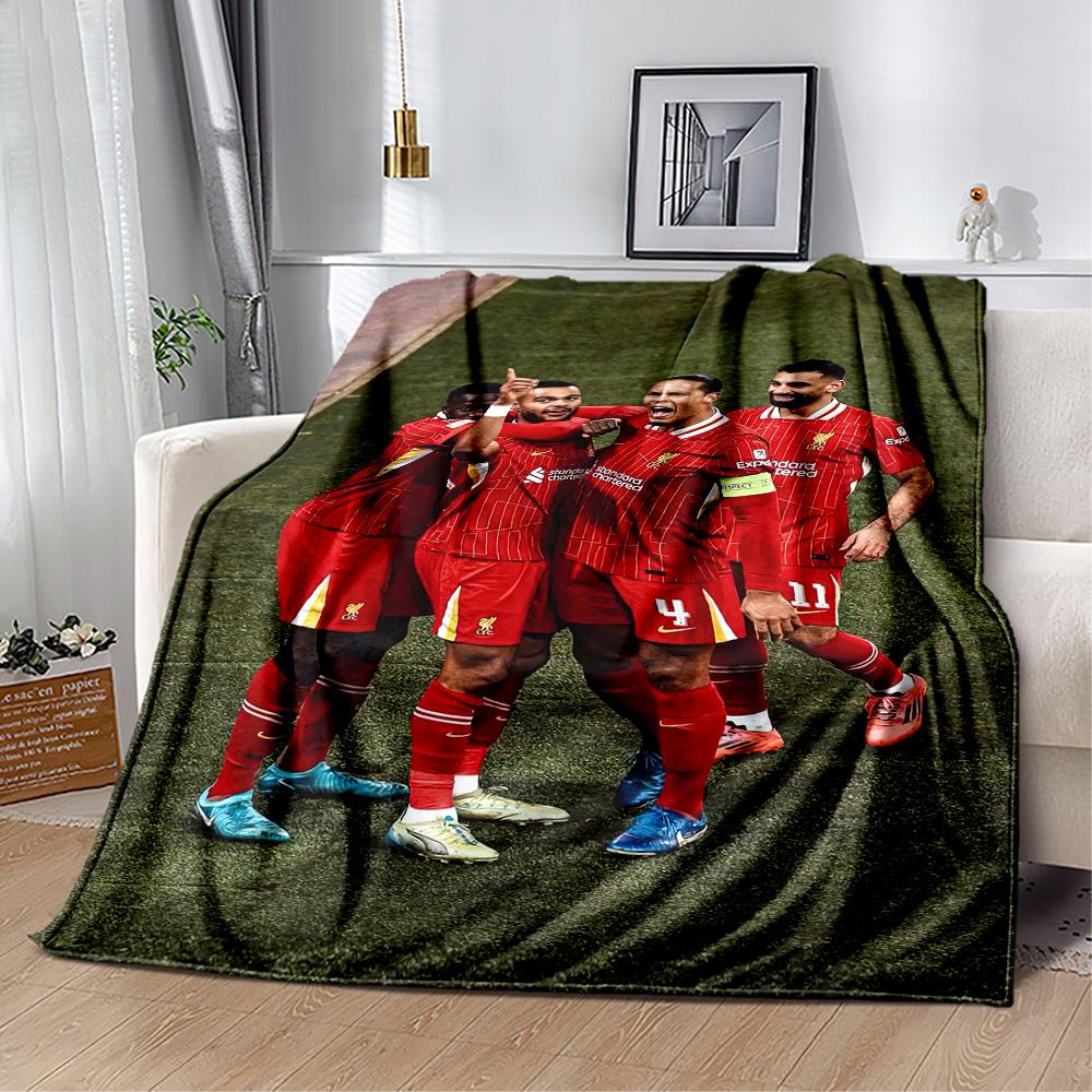 Coperta Morbida Calda Accogliente del Liverpool Football Club Ottima per Sedia da Ufficio Sedia Letto Per Tutte le Stagioni Arredamento Elegante Regalo per Viaggi Casa Compleanni