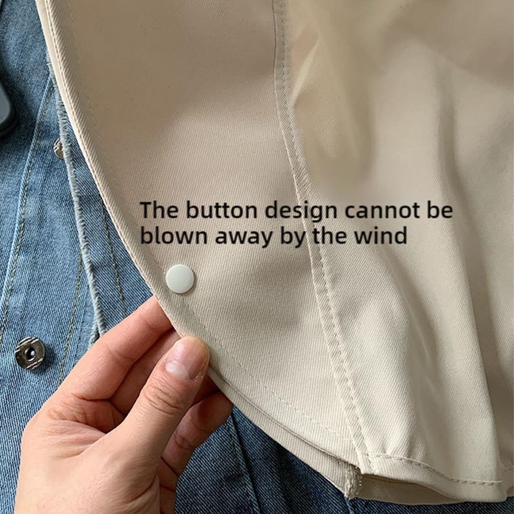 Sommer Hüte Für Frauen Im Freien UV Anti Neck Schutz Große Sonne Schal Visiere Krempe Pferdeschwanz Für La E7T5