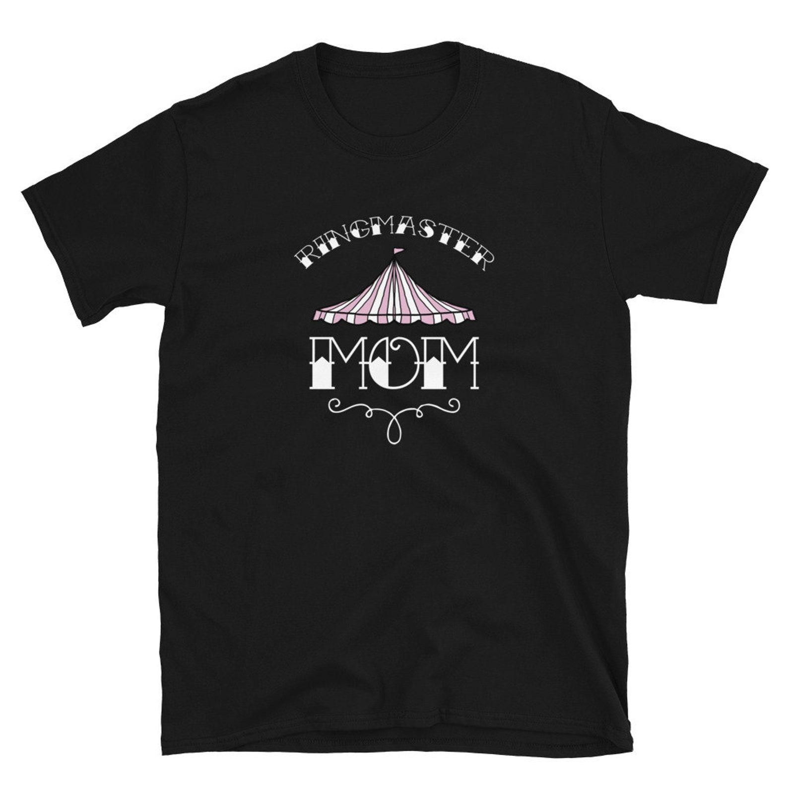 Ringmaster Mom Pink Pastel Circus Shirt Carnival Birthday Party T Shirt Gift Tee 4XL