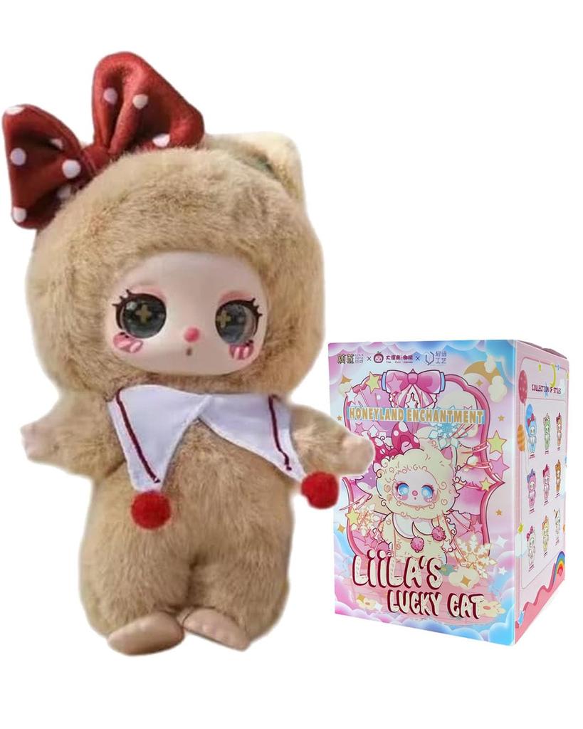 TRRCEPOS 3rd Honeyland Enchantment Series Authentic Lovebu Keychain Fluffy Curly Hair Interchangeable Bow Macaron Colors Bag Blind Box Specifications