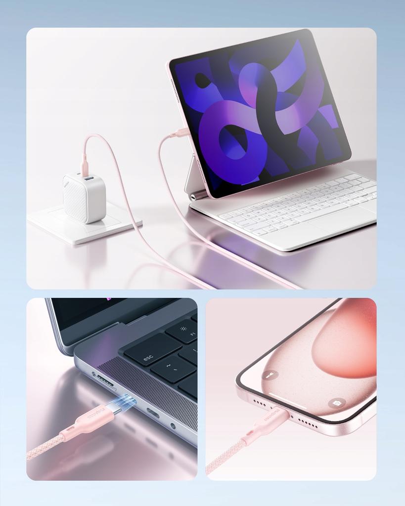 Innostyle Usb-C Fast Charging Cable For Iphone Samsung Usb Type C 60W 2M