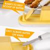 Nordic Butter Container Box Restaurant Sealed Storage Box Cheese Box With Knife Butter Slicer Butter Dish Tableware Dessert Tool