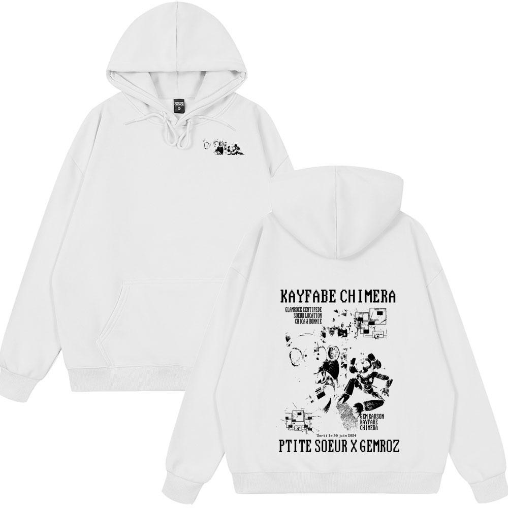 Rapper Ptite Soeur Gemroz KAYFABE CHIMERA Album Hoodie Men Women Fashion Pop Music Male Oversized Hoodies Winter Spring Clothing