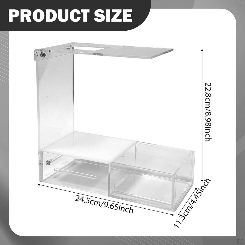 Acryl-Kartenleser-Ständer Klarer Scan-Ständer Display Einfache Montage Professionell mit Tablett Telefon