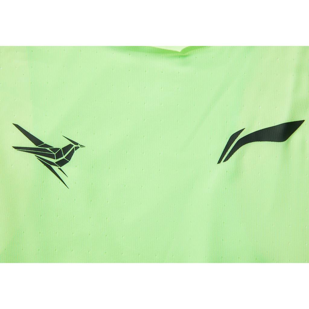 Li Ning Dragon Sparrow Skin-Friendly Breathable Simple Slim Fit Sleeveless Racing Competition Top Vest Men Tops Fluorescent-Light-Green AAYV123-4