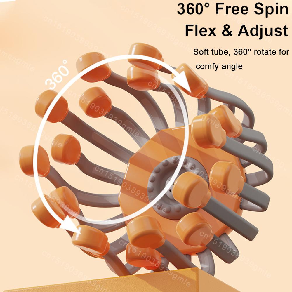 Electric Head Massager Octopus Massager Head Scratcher Stress Relief Therapeutic Head Scratcher Relief Hair Stimulation Massager