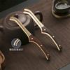 17cm Anti-hot Wood Copper Tea Sponka Protiskluzová sada na čaj Pinzeta Čajový obřad Příslušenství Potřeby pro domácnost Dřevěné kleště