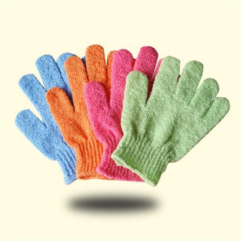 (1+1) Magic Shower Scrub Gloves Hand Towel (1+1) Time Gloves