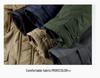 Men's Fleece-Lined Winter Coat - Thick, Casual, Multi-Pocket, Mid-Length Jacket for Middle-Aged and Elderly