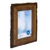5x7 Live Edge Picture Frame Rustic Tabletop Decor Glass Protection Unique Home Accent Easel Display Photos