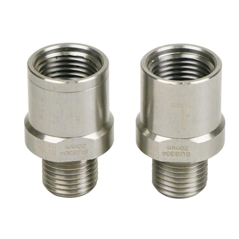 1 Pair Bicycles Pedal Extender Bike Pedal Spacer Extension Stainless Steel 9/16inch for Mountain Bike Road Bicycles 1