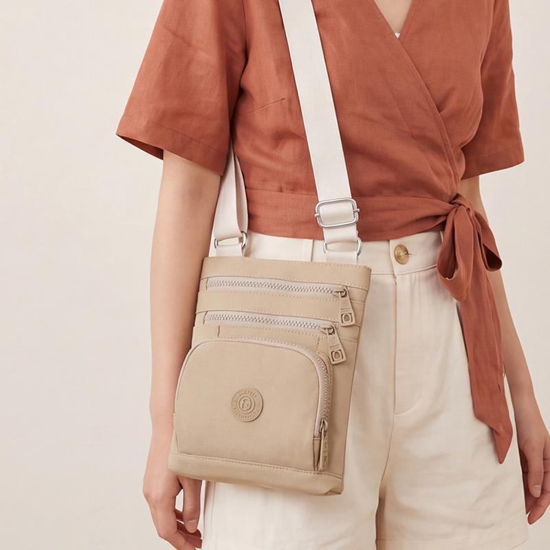 Women's Multi-pocket Bag Solid Color Shoulder Bag Commuter Crossbody Bag