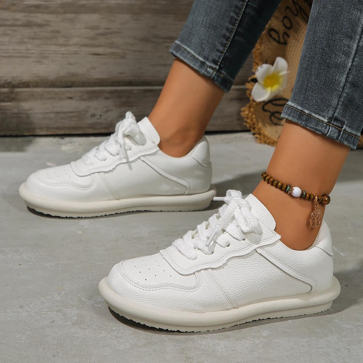 

Fashion Women Sneakers Fashion Waterproof Non-slip Shoes Women Soft Bottom Designer Shoes Fatigue-free Casual Comfortable Sneakers Women 35 белый