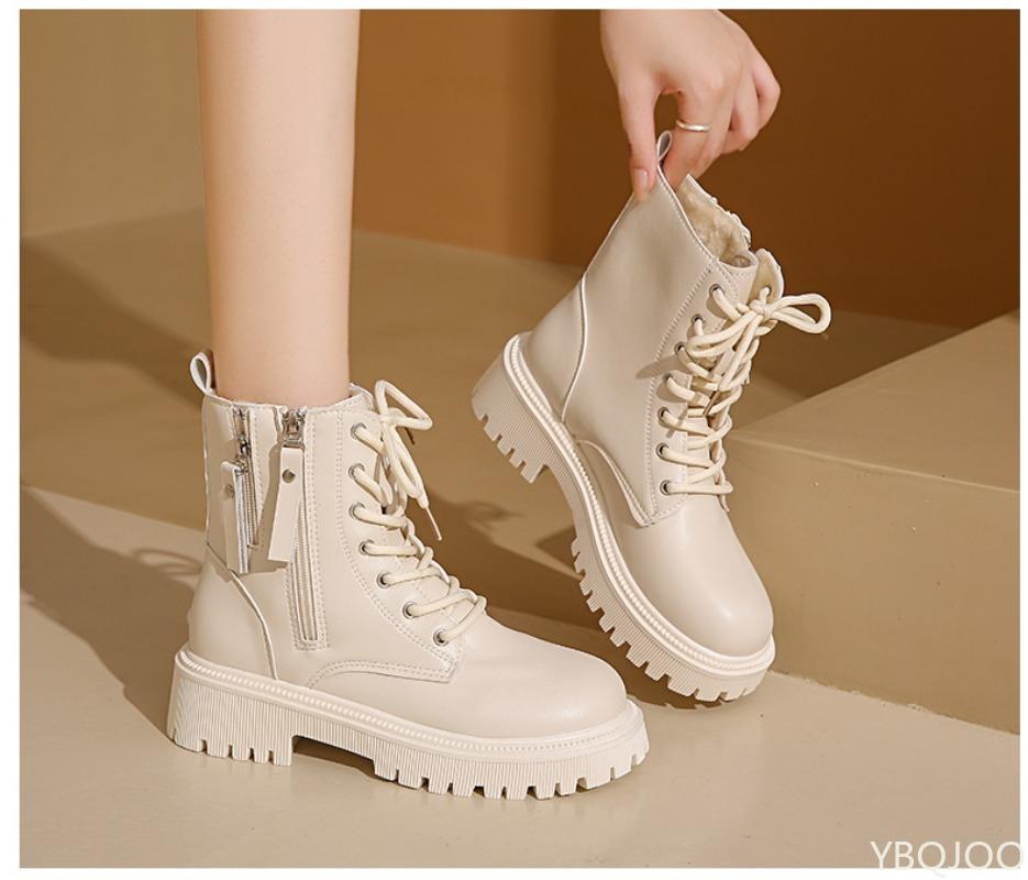

Men Women Winter Spring Autumn Casual Boots Comfortable RoundToe Fashionable New Casual High top shoes round toe thick soled height increasing 35