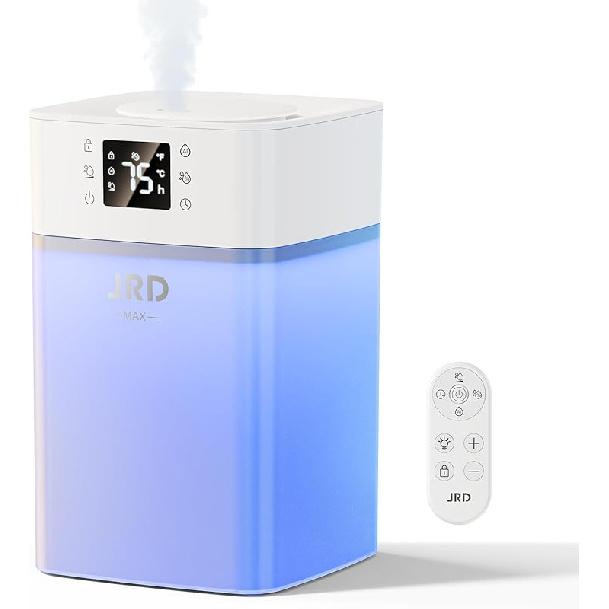 Увлажнитель воздуха JRD 4L для спальни, увлажнитель с холодным паром для большой комнаты, время работы 40 часов, поворотное сопло на 360°, ночник для дома, офиса, детской комнаты, 4L