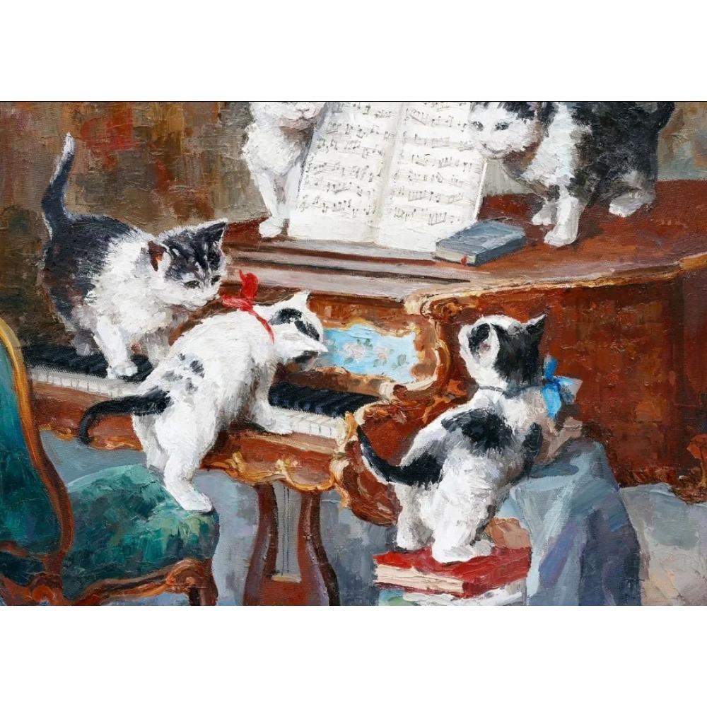 Abstrakte Vintage Musikposter Öl Jazz Saxophon Violine Gitarre Klavier Poster Leinwanddruck Wandkunst Poster Wohnzimmerdekor