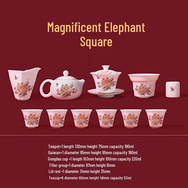 

Mutton Fat Jade Ceramic Kung Fu Tea Set