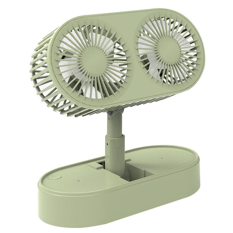 Small Desk Rechargeable Sturdy Table Fans with 3 Speeds for Bedroom Office