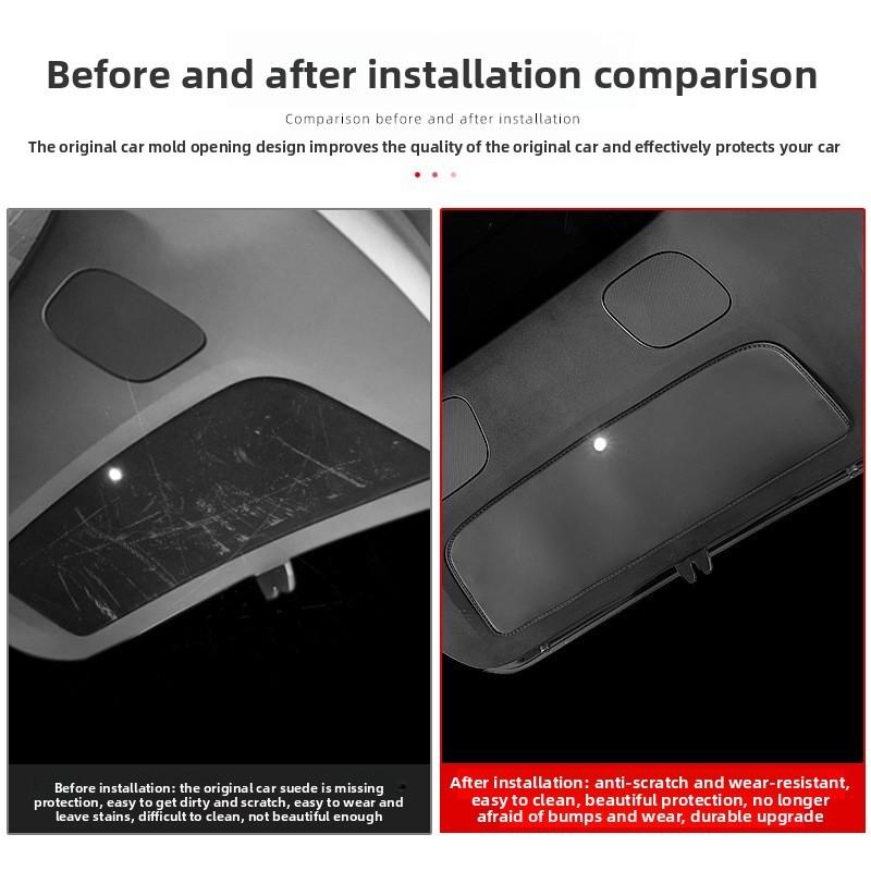 For Tesla Model Y Juniper / Model 3 Highland Trunk Tailgate Guard Pad Leather Trunk Protective Anti-dirty Pad Car Accessories