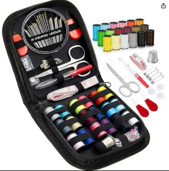Portable Needle & Thread Box: Household Sewing & Mending Kit