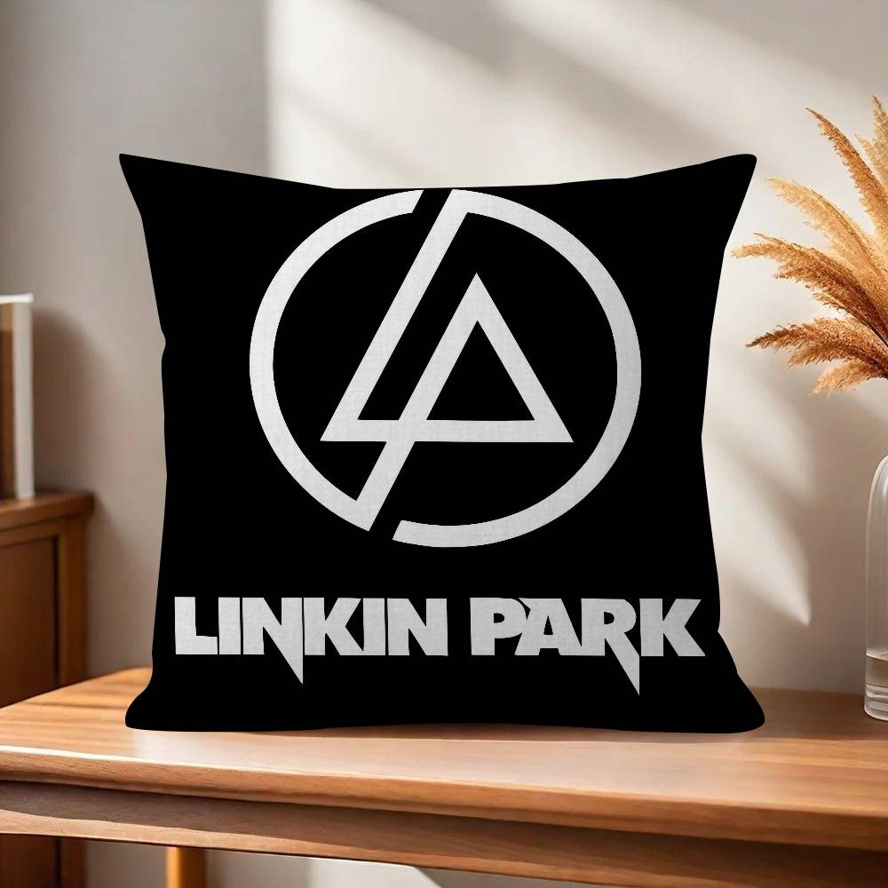 Band L-Linkin From logo P-Park   Personalized Pillow Dust Cover Bedroom Kids Party Decoration Pillowcase Birthday Children Gift