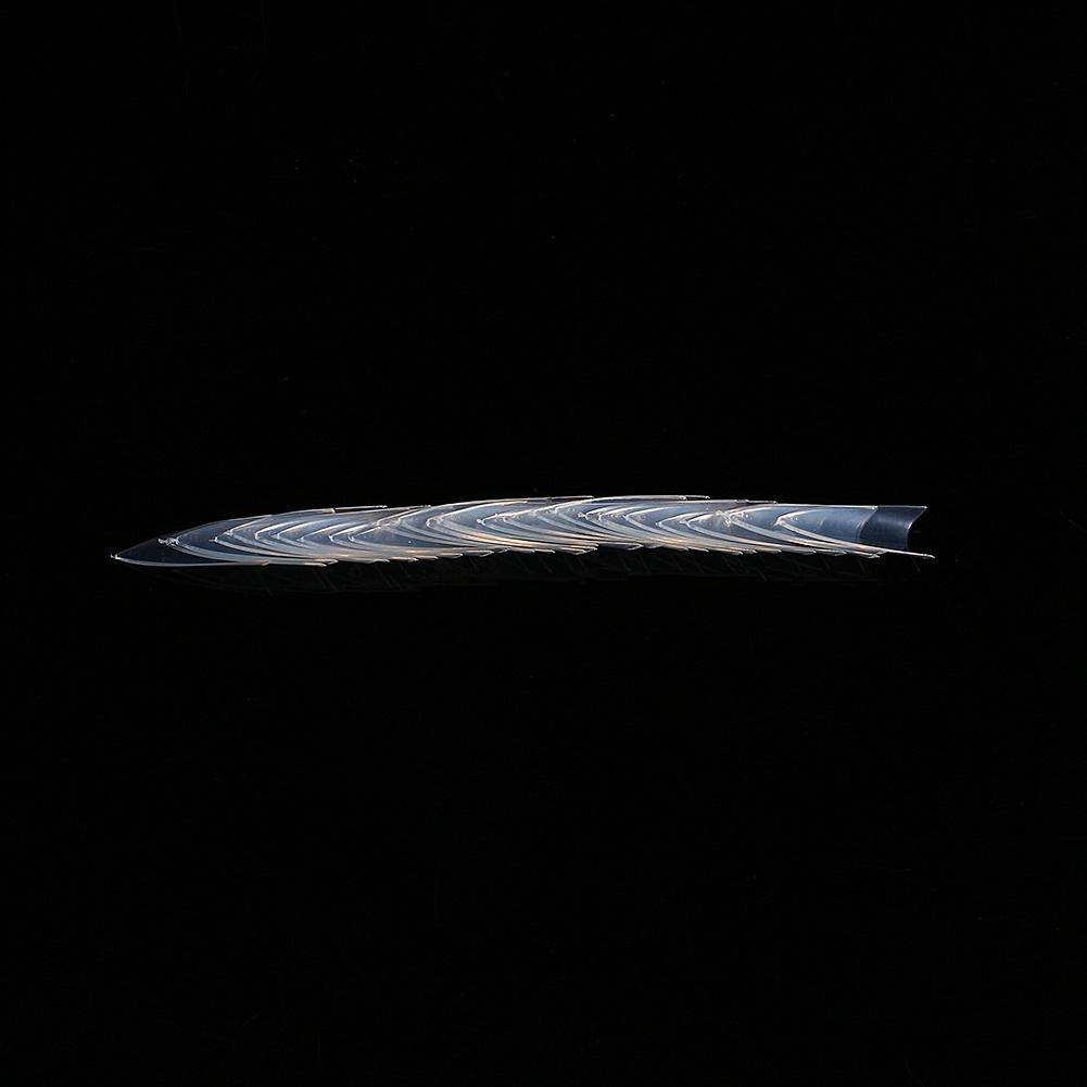 500 szt. Ostre tipsy stiletto do zdobienia paznokci, salonowa dekoracja do manicure (Przezroczysty)