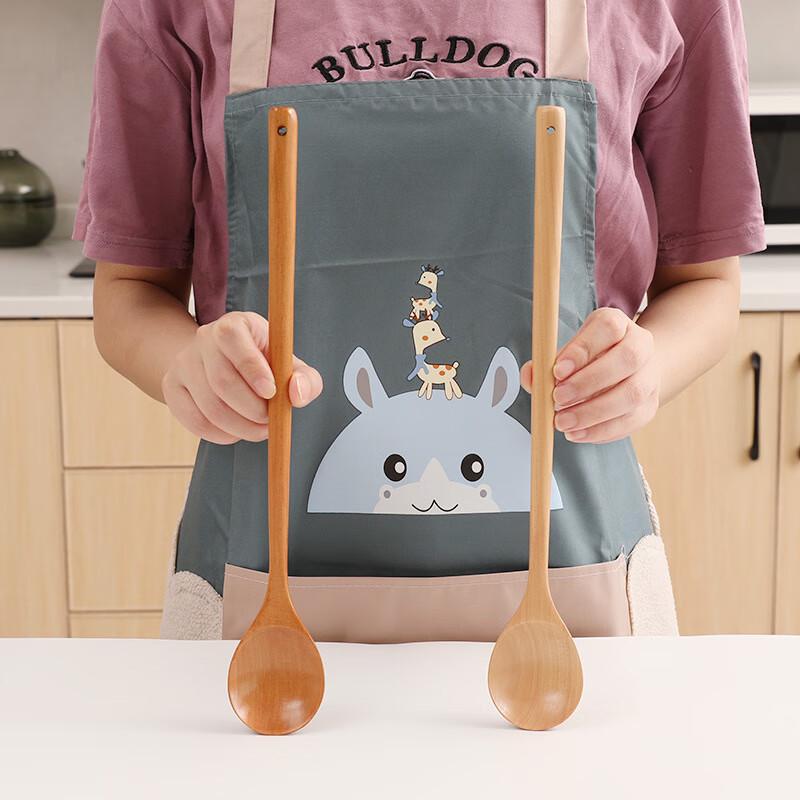 Wooden Long-Handle Kitchen Cooking Ladle