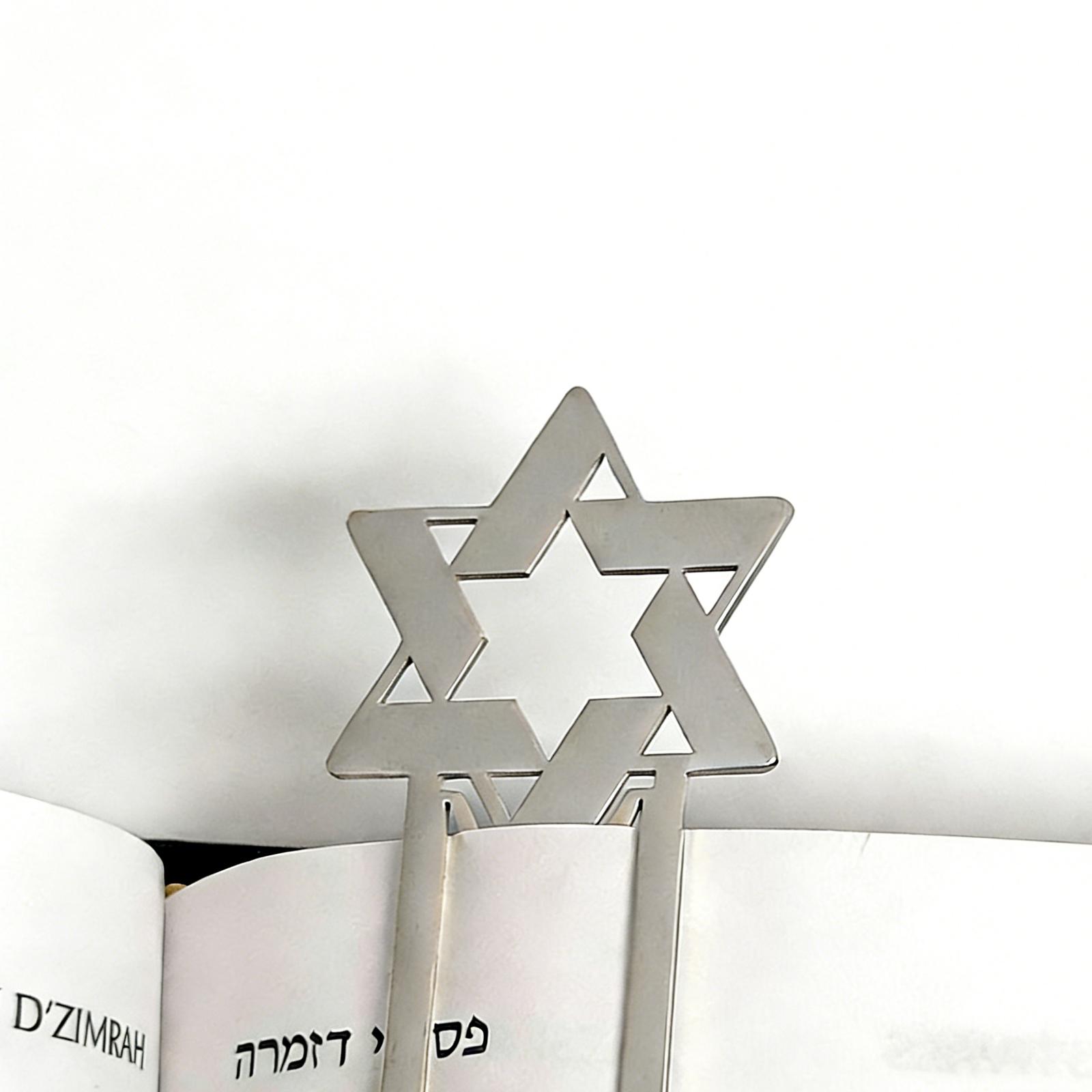 

Custom Star of David Bookmarks Engraved Text Logo Pendant Stainless Steel Jewelry Men Women Personalized Amulet Je Gifts