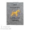 Lakeland Terrier - Dog passport case, document case, gift for the traveller from the Art-Dog brand