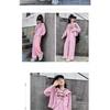 Girls Casual Hooded Sweatshirt And Pants Two Piece Sports Outfit For Big Kids