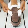 Large size snow boots for women, muffin thick-soled velvet to keep warm, women's cotton shoes for women