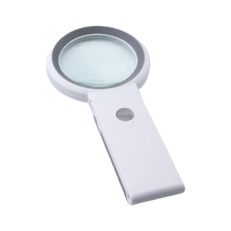 

Illumination Magnifier With Light&Stand, 10X 30X High Power, LED Handheld For Detailed Work Jewelry Macular Degeneration білий/сірий колір