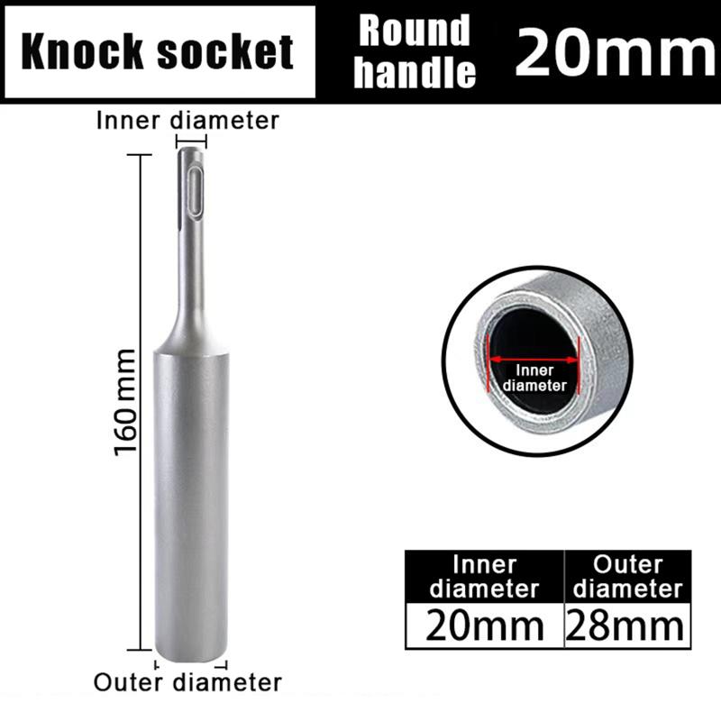 Ground Rod Driver Earth 8/10/12/16/20Mm Heavy Duty Durable Hardened Steel For Bit Driver Rotary Stake Hammer Drill Power Tool