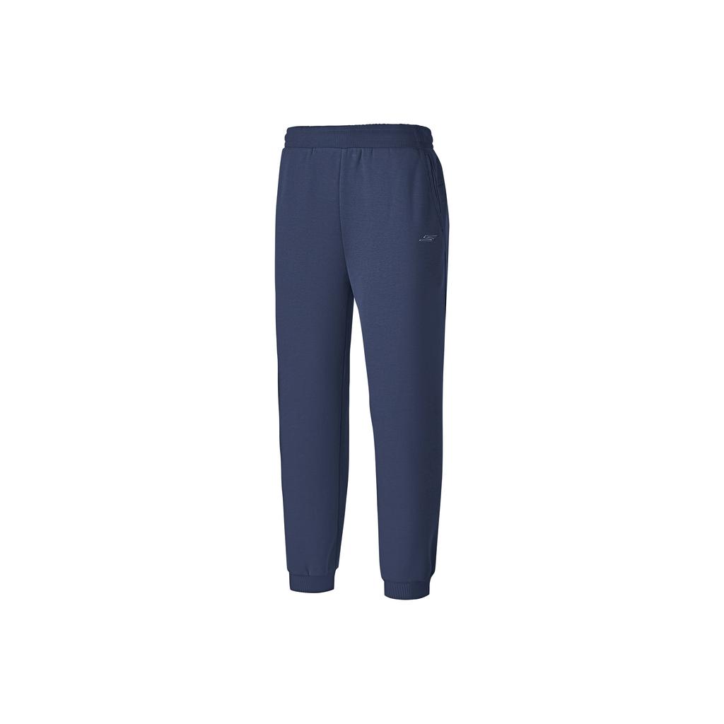 Skechers Fleece Lined Warmth Resistant Thermal Comfort Stretch Cuffed Classic Knitted Joggers Women Joggers Navy-Academy-Blue P425W084-02MZ