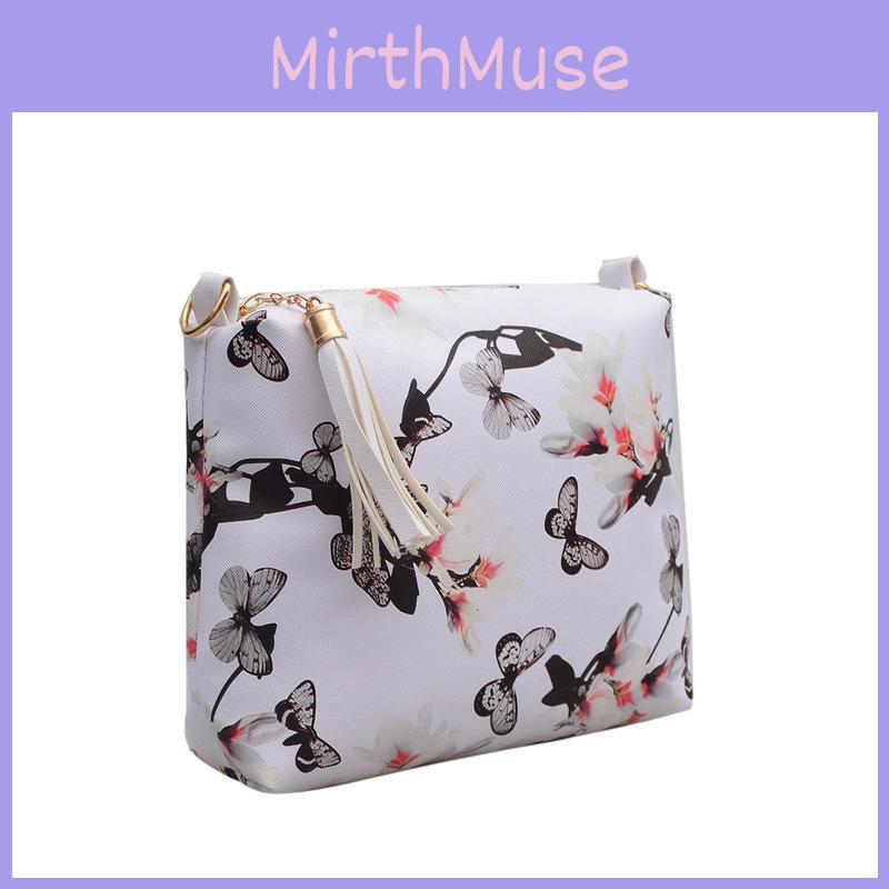 Women's Single Shoulder Bag Floral Pattern Canvas Material Comfortable Lightweight